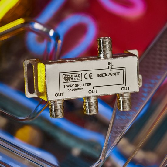 ТВ делитель Rexant 3 F-выхода (05-6002)