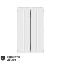 Радиатор секционный Rifar Supremo S50004RAL1015 500/90 4 секции боковое подключение биметалл бежевый