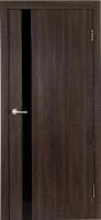 Дверь межкомнатная со стеклом Мирра 60x200 см Hardflex цвет дуб кастелло с замком и петлями