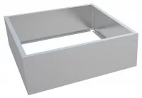 Каскад квадратных клумб 101x15x19 см сталь серый 3 шт