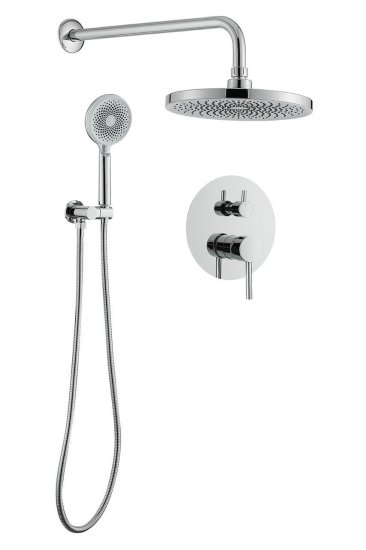 Душевая система Vidage Корбу скрытого монтажа круг цвет хром