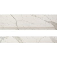Керамогранит ступень с подступенком Estima Melody MO101 белый 1200х330х10 мм