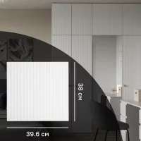 Дверь для шкафа Лион Висла 39.6x38x1.6 см МДФ цвет белый
