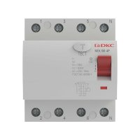 УЗО DKC Yon Max 63А 100 мА 4P тип AC 10 кА (MDL100-4P3-63-AC)