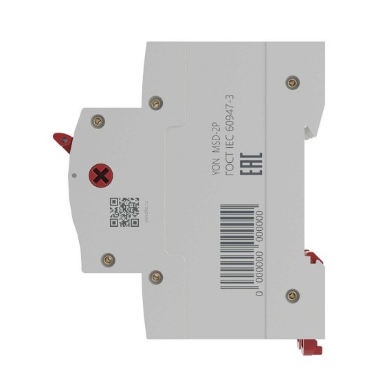 Выключатель нагрузки DKC Yon Max MSD 2P 63А 400 В на DIN-рейку (MSD-2P63)