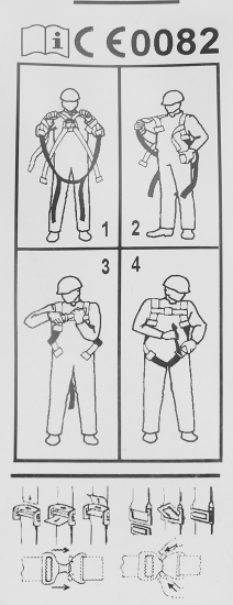 Привязь с 2 точками Delta Plus HAR12 размер S/M/L