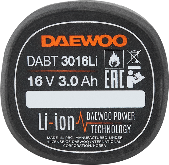 Аккумуляторная батарейка Daewoo DABT 3016Li 16 В
