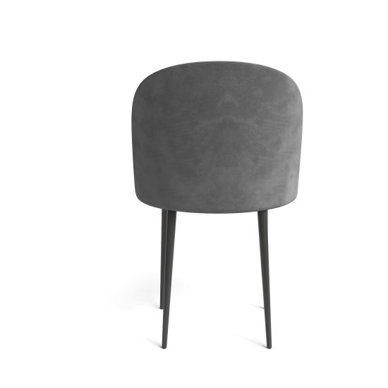 Стул Chic 49x77x50 см ножки металл/черный сиденье велюр цвет серый