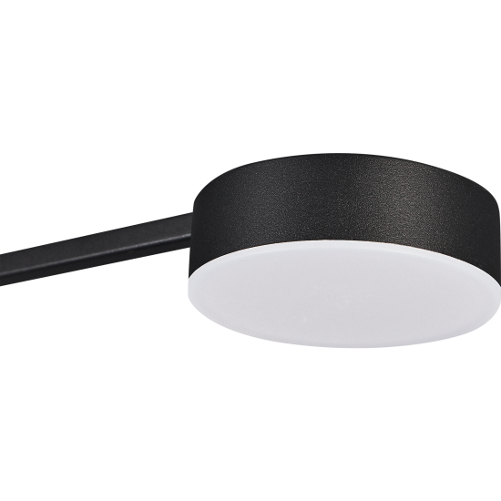 Люстра потолочная светодиодная Arte Lamp Taygeta с пультом управления 15 м² регулируемый белый свет цвет черный