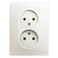 Розетка Systeme Electric Glossa встраиваемая перламутр (GSL000620)