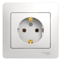 Розетка Systeme Electric Glossa встраиваемая белая (GSL000142)