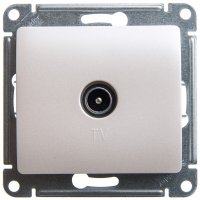 Розетка телевизионная Systeme Electric Glossa встраиваемая перламутр (GSL000691)