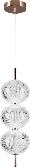 Светильник подвесной светодиодный Lumion Ledio Caprice 6577/18L 4 м² нейтральный белый свет цвет золотой
