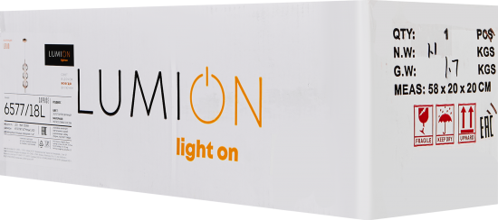 Светильник подвесной светодиодный Lumion Ledio Caprice 6577/18L 4 м² нейтральный белый свет цвет золотой