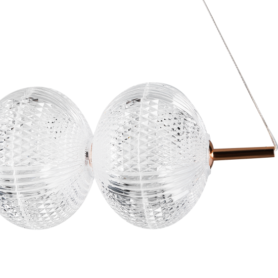 Светильник подвесной светодиодный Lumion Ledio Caprice 6577/36L 8 м² нейтральный белый свет цвет золотой