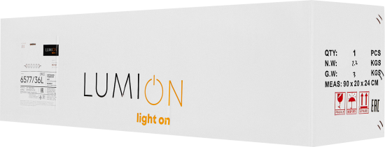 Светильник подвесной светодиодный Lumion Ledio Caprice 6577/36L 8 м² нейтральный белый свет цвет золотой