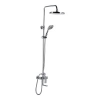 Душевая система Tokito Rain с верхним душем с лейкой со смесителем хром (TOK-RAI-1021)