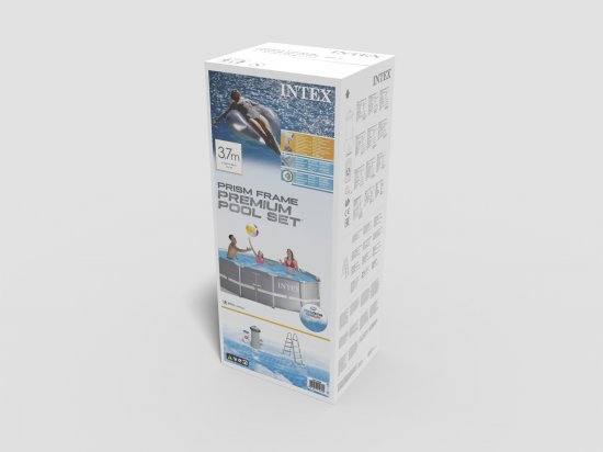 Бассейн каркасный круглый Intex Prism 26716NP 366x366x99 см 8600 л