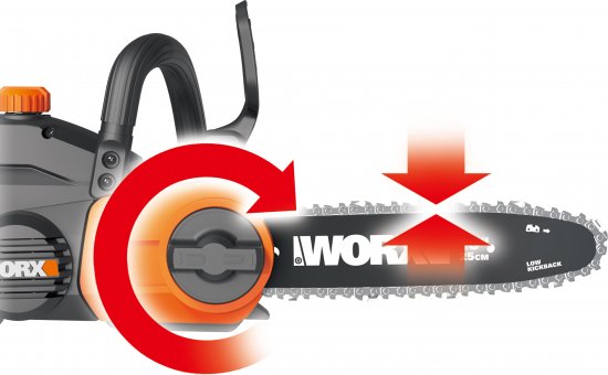 Аккумуляторная пила Worx WP340E 20 В шина 25 см АКБ и ЗУ в комплекте