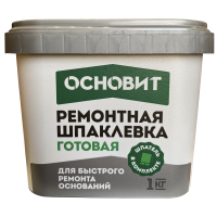 Шпаклевка ремонтная Основит Элисилк РА39 H 1 кг