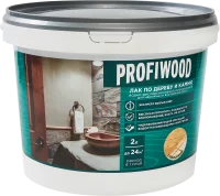 Лак для дерева и камня Profiwood 2.2 кг прозрачный