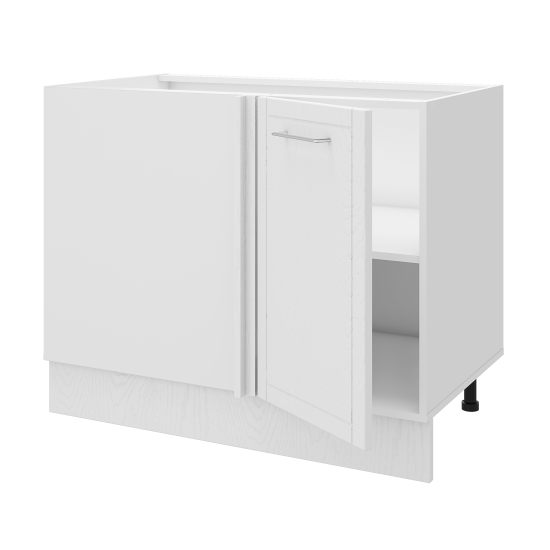 Кухонный шкаф напольный угловой Агидель Delinia 100x82.5x58 см МДФ цвет белый