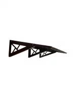 Козырек YS1501 железо 150x80x30 мм черный
