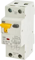 Дифференциальный автомат IEK АВДТ 32 2P C63 А 100 мА 6 кА AC MAD22-5-063-C-100