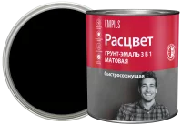Грунт-эмаль по ржавчине 3 в 1 Расцвет быстросохнущая цвет черный 2.7 кг