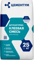 Штукатурно-клеевая смесь для теплоизоляции Цементум 25 кг