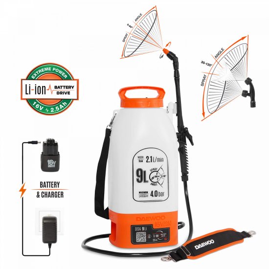 Опрыскиватель аккумуляторный Daewoo DSA 9 Li 9 л