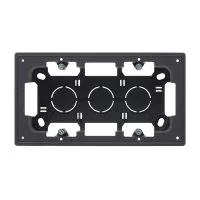 Коробка монтажная Simon 24 Harmonie двухместная накладная графит (2400752-038)