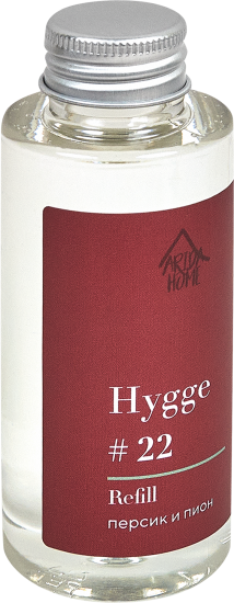 Наполнитель для ароматического диффузора Arida Home Hygge 22 Персик/пион 100 мл