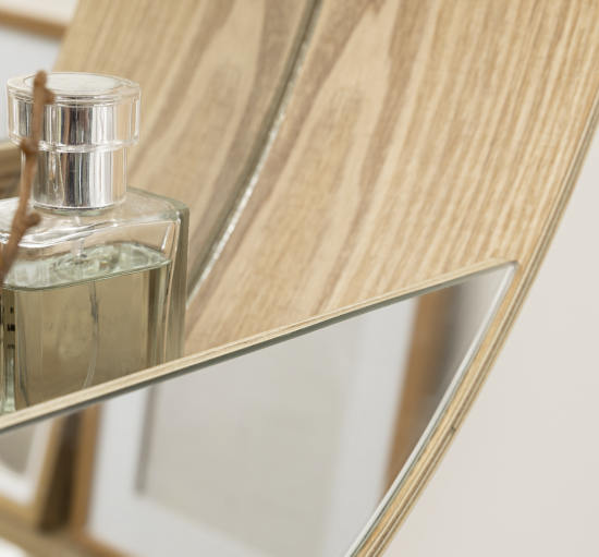 Зеркало декоративное Inspire Nordik Tableto Oak круг 56 см