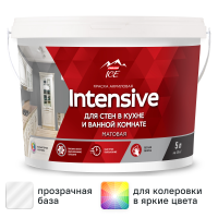 Краска для стен моющаяся Parade Diy Intensive цвет прозрачный база С 5 л