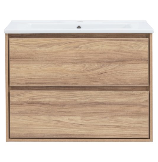 Тумба под раковину Мокка 2.0 KONSENSA подвесная 84.6 см цвет ячменный дуб