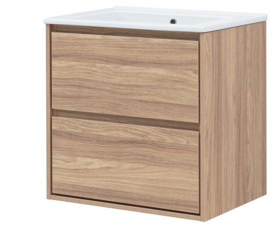 Тумба под раковину Мокка 2.0 KONSENSA подвесная 64.6 см цвет ячменный дуб