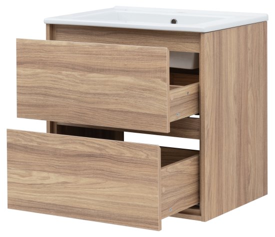 Тумба под раковину Мокка 2.0 KONSENSA подвесная 64.6 см цвет ячменный дуб