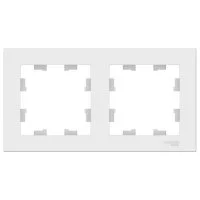 Рамка Systeme Electric AtlasDesign двухместная лотос (ATN001302)