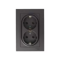 Розетка Systeme Electric AtlasDesign встраиваемая мокко (ATN000624)