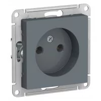 Розетка Systeme Electric AtlasDesign встраиваемая грифель (ATN000741)