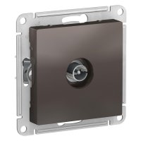 Розетка телевизионная Systeme Electric AtlasDesign встраиваемая мокко (ATN000693)