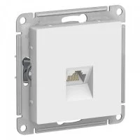Розетка компьютерная Systeme Electric AtlasDesign встраиваемая белая RJ45 (ATN000186)
