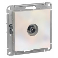 Розетка телевизионная Systeme Electric AtlasDesign встраиваемая жемчуг (ATN000491)