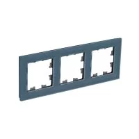 Рамка Systeme Electric AtlasDesign Nature трехместная грифель (ATN360703)
