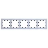Рамка Systeme Electric AtlasDesign Nature пятиместная алюминий (ATN320305)