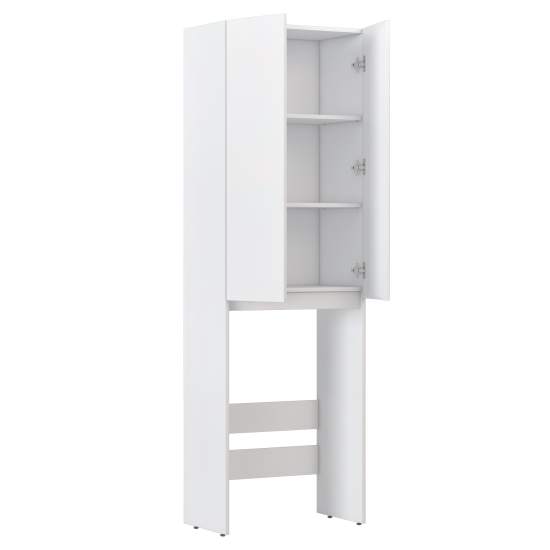 Шкаф для стиральной машины Терни KONSENSA 64x200 см цвет белый