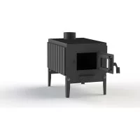 Печь буржуйка ПЕЧЬМАСТЕР КОМФОРТ ПЛЮС 100, со стеклянной дверцей