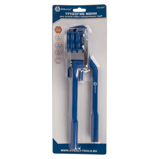 Трубогиб ручной рычажный Кобальт 248-894 для труб диаметром до 10 мм