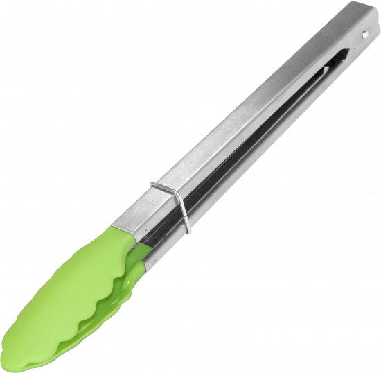 Щипцы кухонные Tongs-02 нейлон/нержавеющая сталь цвет зеленый/серый